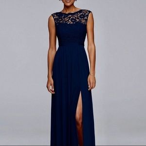 David’s Bridal Marine Bridesmaid Dress Sz. 24